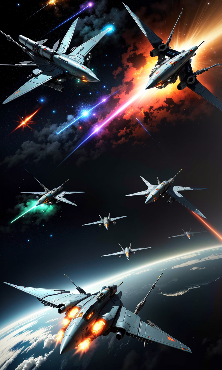 01636-1455862186-🦋class starships fighting an epic battle in space against 🐉 class starships, lasers and missiles exploding in to hulls and dot m.png